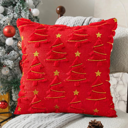 1pc plush Christmas tree Pillow Covers