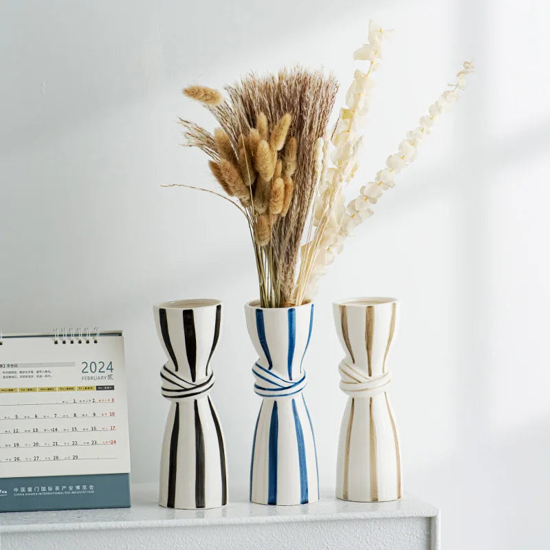 Double Ear Ceramic Vase