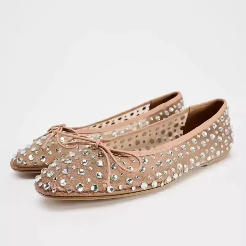 Ballet Flats Women Bowknot Shallow Designer Sandals for Women