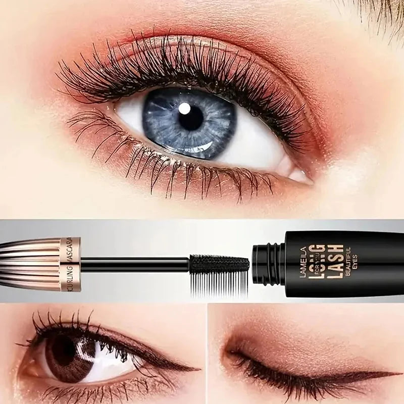 Mascara pour cils 4D Waterproof, crypté, longue durée, épais, recourbé, anti-taches, grands outils de maquillage pour les yeux, cosmétiques de beauté durables