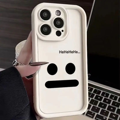 Funny Expression Phone Case For iPhone 16 15 14 Plus 7 8 X XS XR 11 12 13 14 15 Pro Max