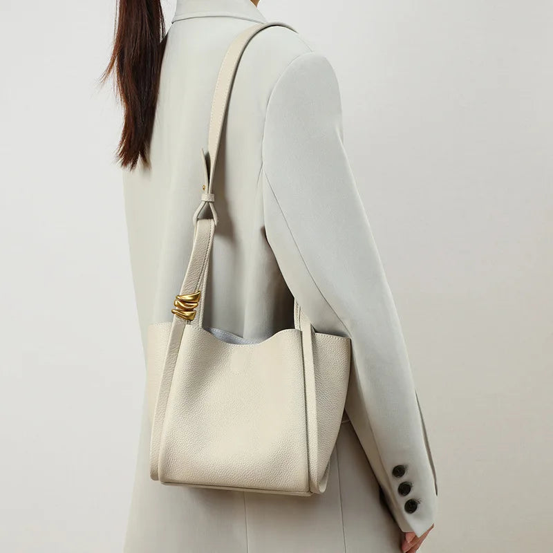 Bucket Bag for Women Small Tote Bag Drawstring Top Handle Handbag