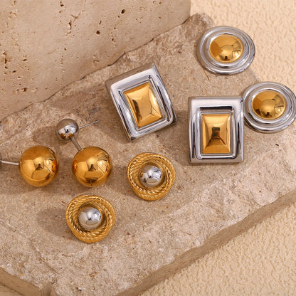 Waterproof Elegant Stainless Earring Steel Plated