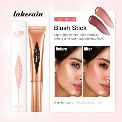 Multi-Color Optional Air Cushion Blush Natural Long-lasting Easy Color Waterproof Highlighter Stick Makeup Liquid Blush