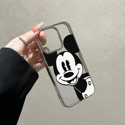 Mickey Minnie Mouse  Strap Phone Case For iPhone 16 14 12 13 11 15 Pro Max XR XS MAX 7 8 Plus