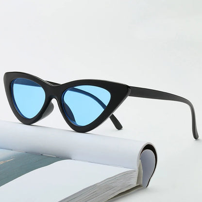 Fashion Cat Eye Sunglasses Women Brand Designer Ocean Colorful Shades UV400 Mirror Sun Glasses Female Punk Eyewear