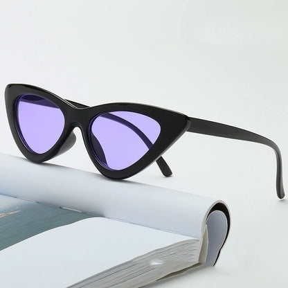 Fashion Cat Eye Sunglasses Women Brand Designer Ocean Colorful Shades UV400 Mirror Sun Glasses Female Punk Eyewear