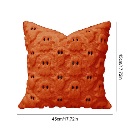45*45cm Ghost Pumpkin Cushion Cover Halloween Throw Pillow Cover Pumpkin