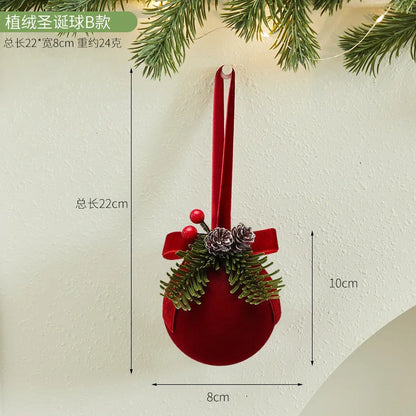 New Style Atmosphere Bell Bow Pendant Christmas Tree Decoration