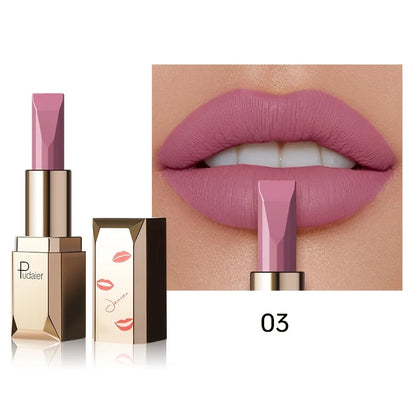 Long Lasting Matte Velvet Lipstick, Waterproof Sweat Resistant Formula, Silky Smooth Lip Color for Everyday & Valentine's Gift