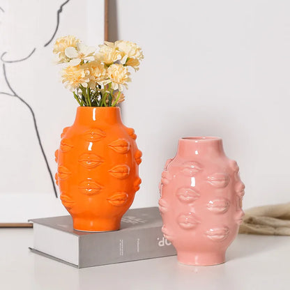 Vase Ceramic Flower for Home Decoration