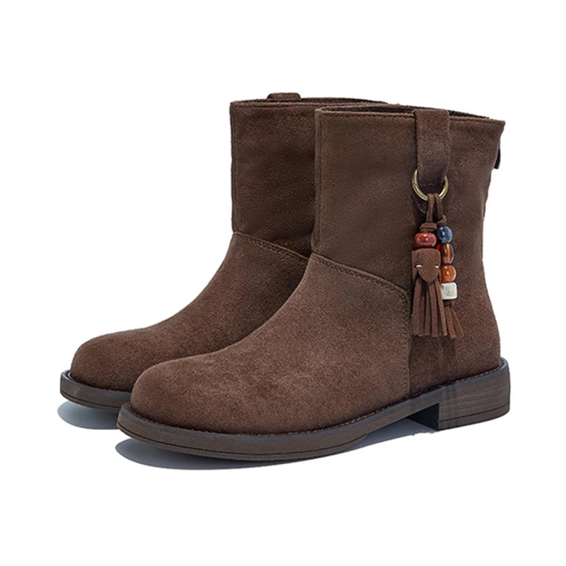 Luxury Designer Cow Boots Women