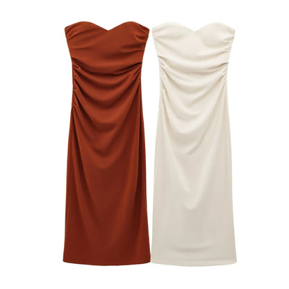 Top Pleated Slim Dress