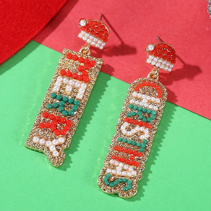 Merry Christmas Earrings Women