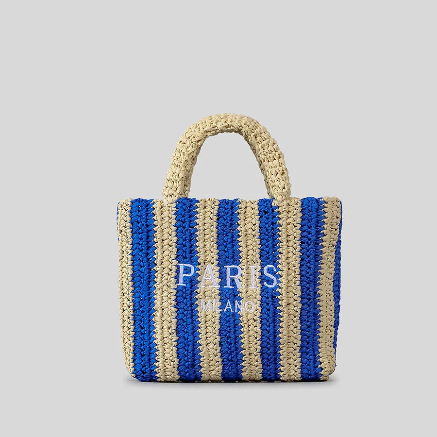 Handbags Summer Striped Straw Bag Candy Color Travel Beach Bag