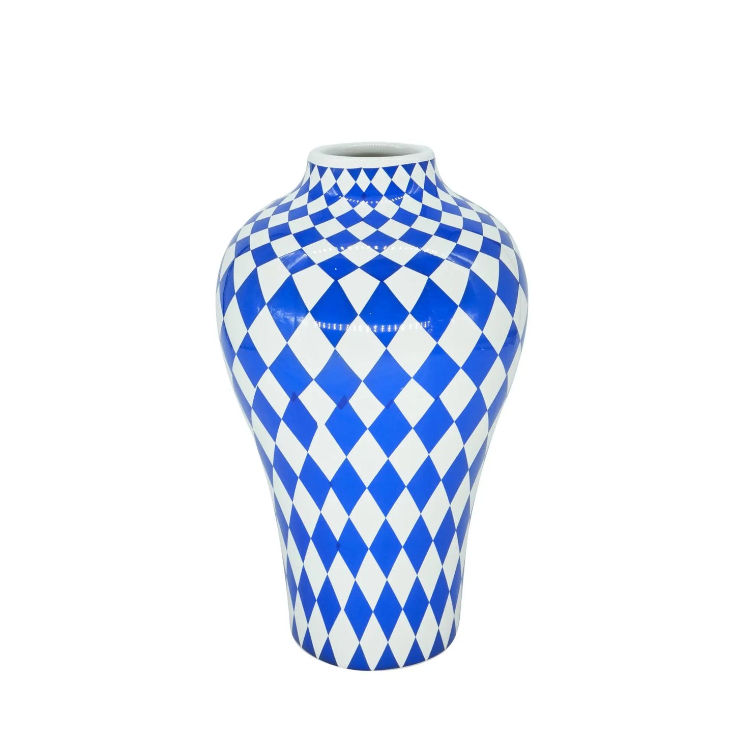 Modern Style Vase Blue Ceramic for Home Decoration