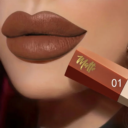 Velvet Matte Liquid Lipstick,Lightweight Thin-as-Fog Texture,Long Lasting Waterproof Lip Makeup Gift for Women