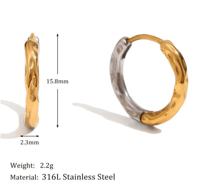 Waterproof Elegant Stainless Earring Steel Plated