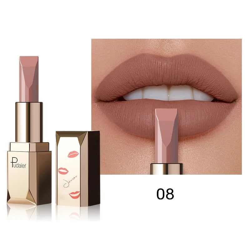 Long Lasting Matte Velvet Lipstick, Waterproof Sweat Resistant Formula, Silky Smooth Lip Color for Everyday & Valentine's Gift