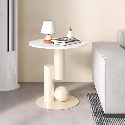 Living room sofa,small coffee table,side cabinet,living room home,light luxury bedside table, balcony, simple and creative