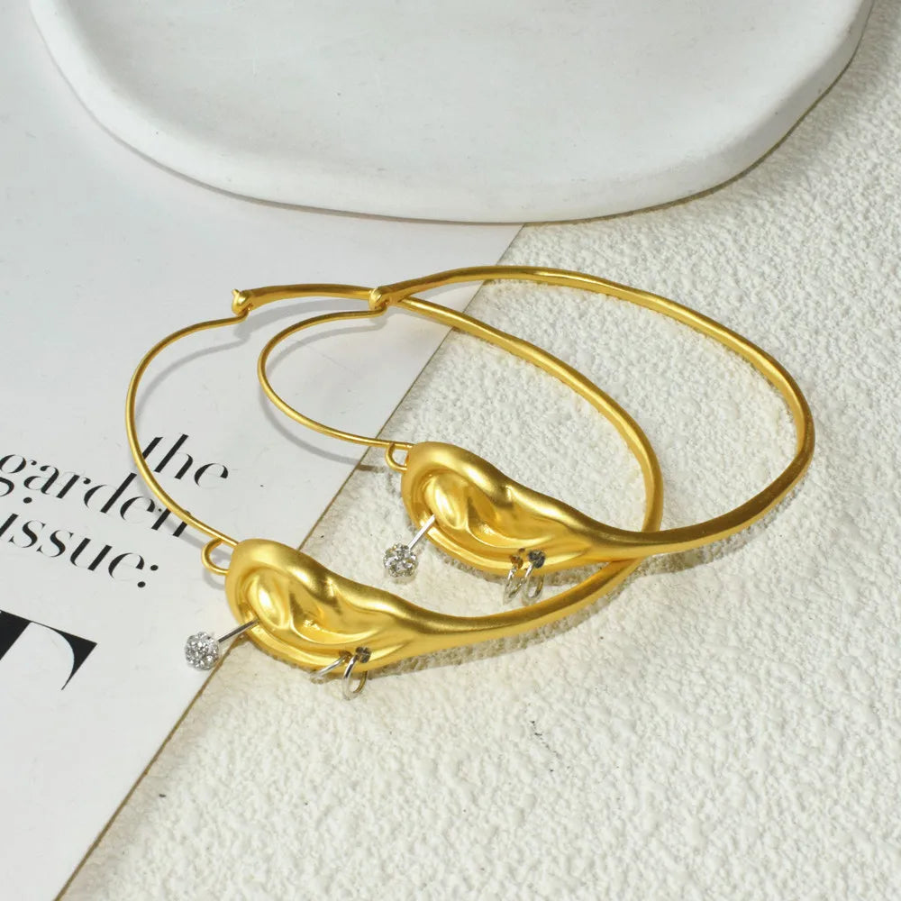 Baroque Style Vintage Resin Big Eyes Dangle Earrings For Women