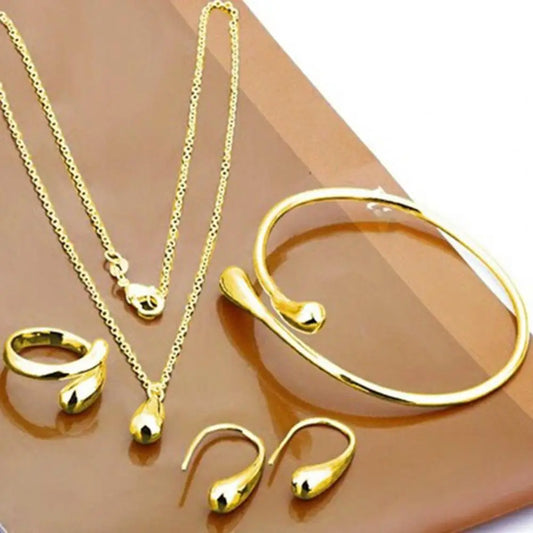 2024 Women Jewelry Set Necklace Earrings Bracelet Ring for Engagement or As A Fashion