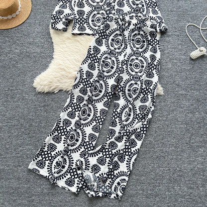 Elegant Women's Floral Two Piece
