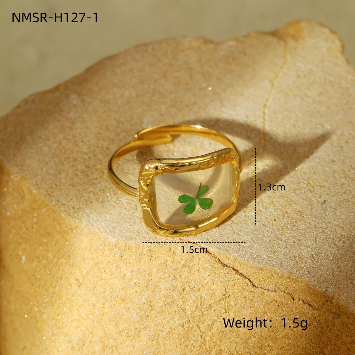 Modern Rings for Women Satinless Gold Plated