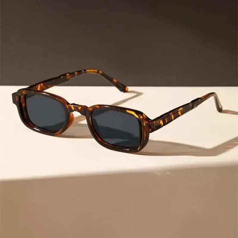 Luxurious Rectangle Sunglasses Women Oval Vintage Brand Designer Square Sun Glasses UV400 Men Shades Female Eyewear Anti-glare