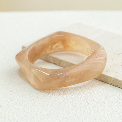 Vintage Acrylic Irregular Geometric Exaggerated Chunky Bracelet