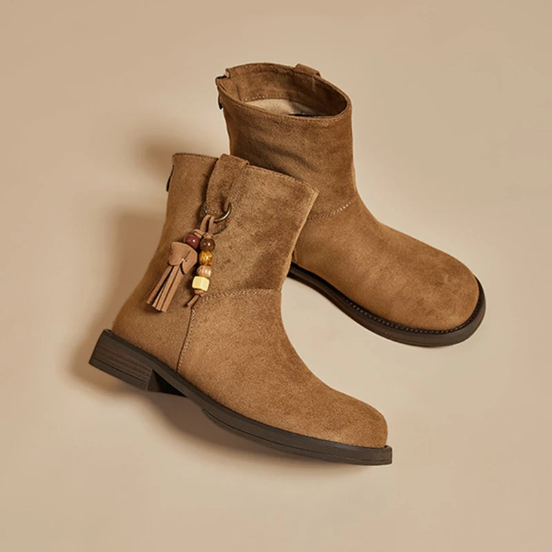 Luxury Designer Cow Boots Women