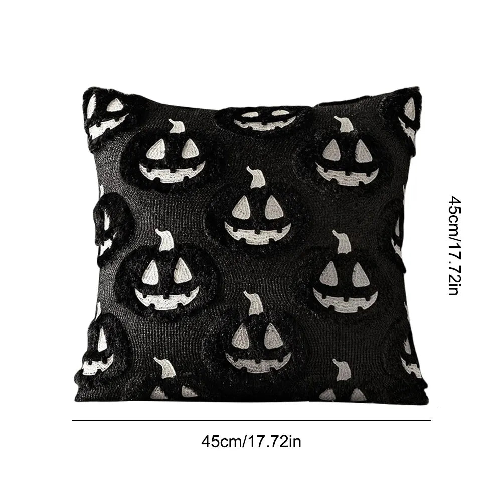 45*45cm Ghost Pumpkin Cushion Cover Halloween Throw Pillow Cover Pumpkin