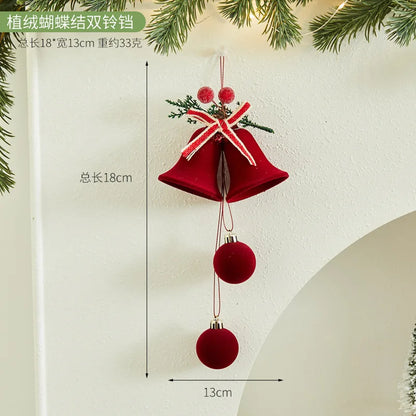 New Style Atmosphere Bell Bow Pendant Christmas Tree Decoration
