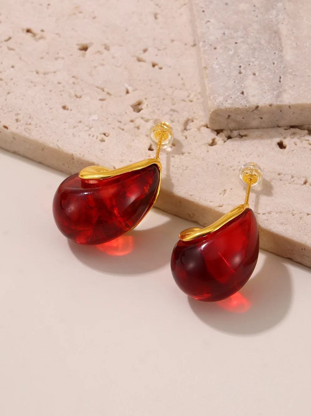 Women's New Earrings Stainless Steel Gold plated
