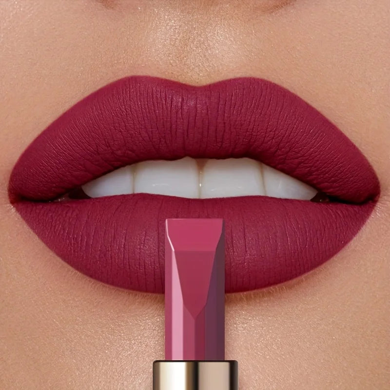 Long Lasting Matte Velvet Lipstick, Waterproof Sweat Resistant Formula, Silky Smooth Lip Color for Everyday & Valentine's Gift