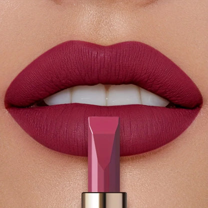 Long Lasting Matte Velvet Lipstick, Waterproof Sweat Resistant Formula, Silky Smooth Lip Color for Everyday & Valentine's Gift