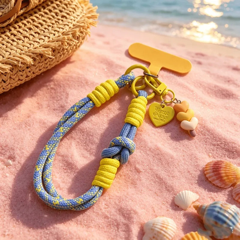 1PC Cellphone Straps Hanging Cord Mobile Phone Lanyard Short Wrist Strap Charm Anti-lost Chain for Women Keychain Pendant