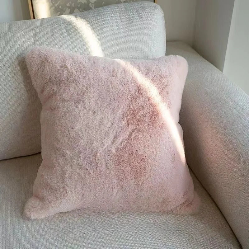 Wind Tulip Pillow Living Room Sofa Pillow Bedhead Waist Pillow Pink Cute Pumpkin Home