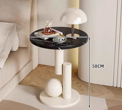 Living room sofa,small coffee table,side cabinet,living room home,light luxury bedside table, balcony, simple and creative
