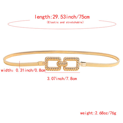 Modern Elastic Metal Belts For women