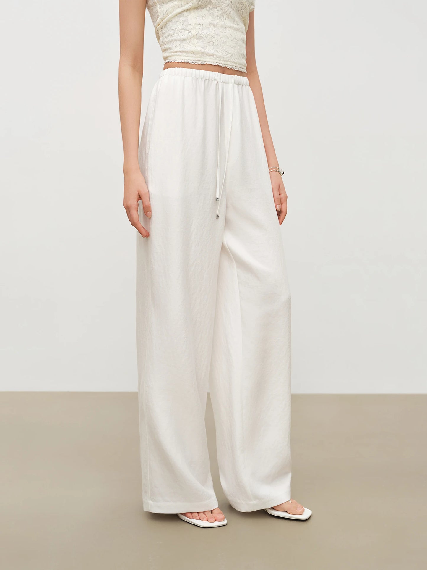 Relaxed Old Money Style White Shirt and Casual Style Pants Set for Women 2026 Summer New Arrival Resort Casual Outfit