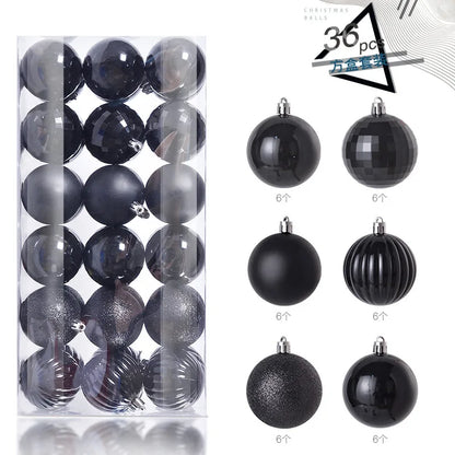 1Box 3/4cm Christmas Balls Christmas Tree Ornaments Xmas Hanging Tree Pendants