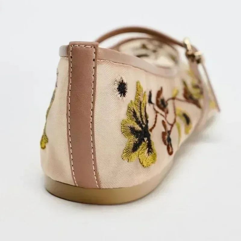 New Flower Designer Ballet Flats For Women