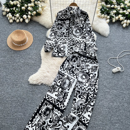Elegant Women's Floral Two Piece