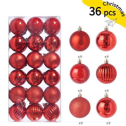 1Box 3/4cm Christmas Balls Christmas Tree Ornaments Xmas Hanging Tree Pendants