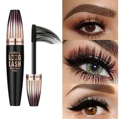 Mascara pour cils 4D Waterproof, crypté, longue durée, épais, recourbé, anti-taches, grands outils de maquillage pour les yeux, cosmétiques de beauté durables