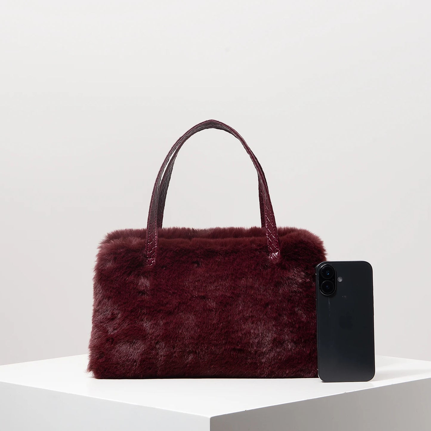 Fur Purse Work Bag Women