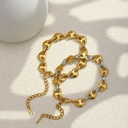 Bracelet Gold Plated Tarnish Free Sweet Design Hypoallergenic For Women's Jewelry