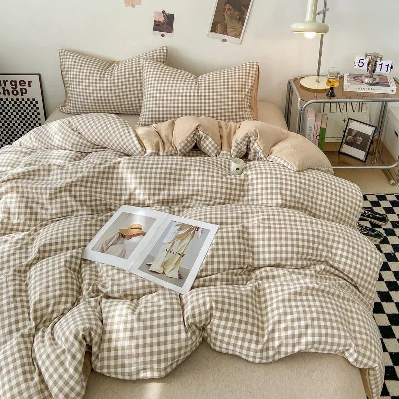 Duvet Cover Set 1/3 Pcs Soft Washed Quilt Cover and Pillowcase