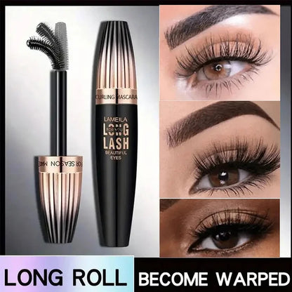 Mascara pour cils 4D Waterproof, crypté, longue durée, épais, recourbé, anti-taches, grands outils de maquillage pour les yeux, cosmétiques de beauté durables